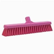 Picture of 15" Vican Red Sweeping Brush With Red Handle