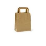 Picture of Sos Brown Bag with Tape Handle 7"x11"Small  23cm x 18cm  250pk