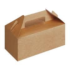 Picture of Colpac Recyclable Kraft Gable Boxes, for food delivery, Small 125