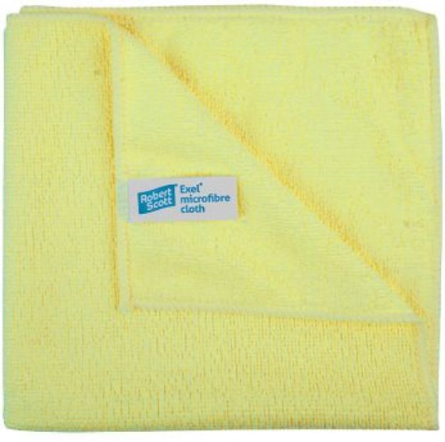 Picture of PRO Microfibre Cloth 40cm YELLOW 10/pack
