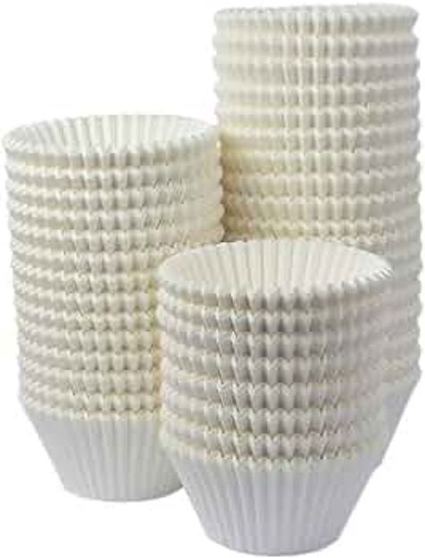 Picture of Bulk White Fairy Cake Cases 44x25mm (White 1,000pk)