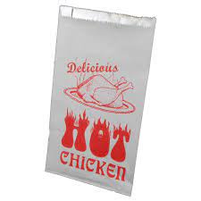 Picture of Medium Chicken Bags White Foil Lined (500)