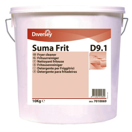 Picture of Suma Frit D9.1 10kg - Suma Frit D9.1 concentrated heavy duty cleaner for periodic cleaning of fryers.