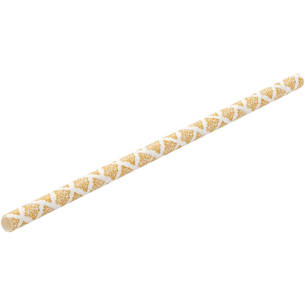 Picture of Paper Filigree Gold Cocktail Straw 5.5" (14cm)