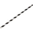 Picture of Paper Silver/Black Stripe Straw 8" (20cm)