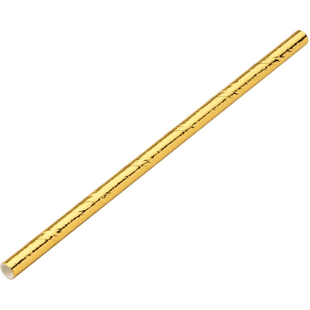 Picture of Paper Gold Cocktail Straw 5.5" (14cm) 5mm