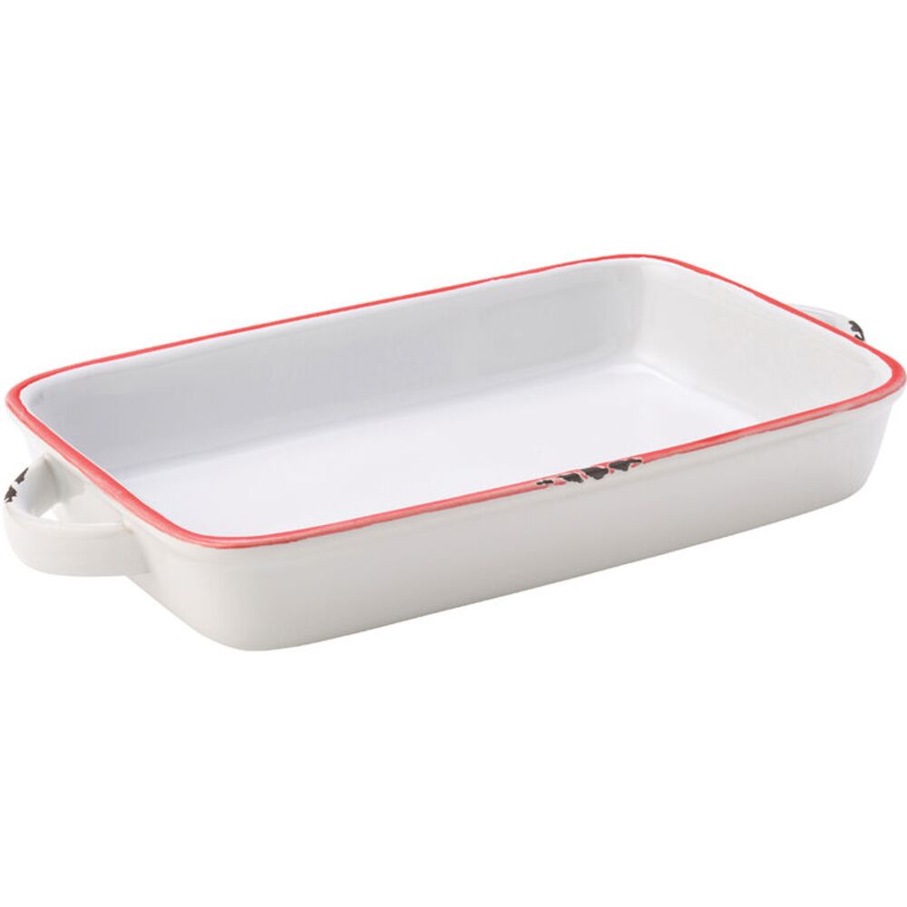 Picture of Avebury Red Large Rectangular Dish 8.5" (22cm)