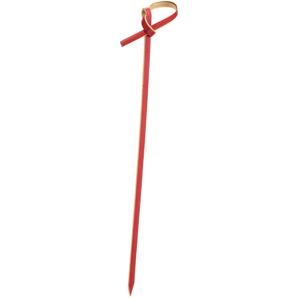 Picture of Bamboo Red Knotted Skewer 4.75" (12cm)