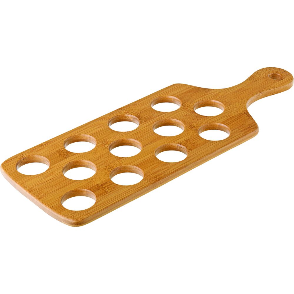 Picture of Bamboo Shot Paddle - To hold 12 Shots 16 x 6"