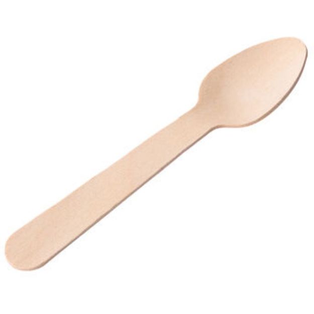 Picture of Birch Wood Teaspoon 4.25" (11cm)
