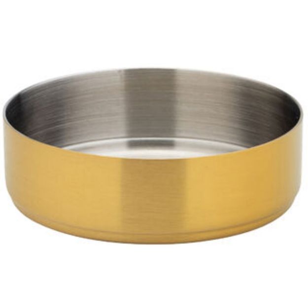 Picture of Brushed Gold Dip Pot 3" (7.5cm) 4oz (10cl)