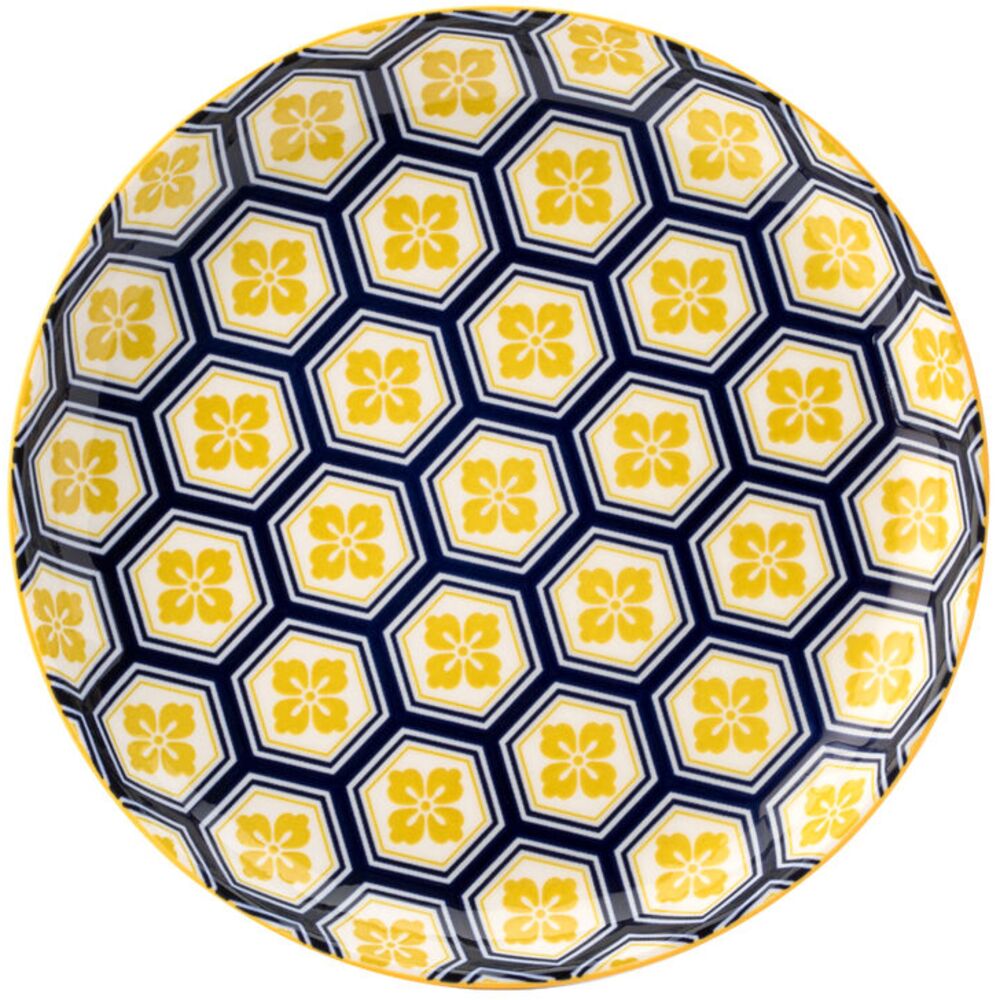 Picture of Cadiz Blue & Yellow Plate 8" (20cm)