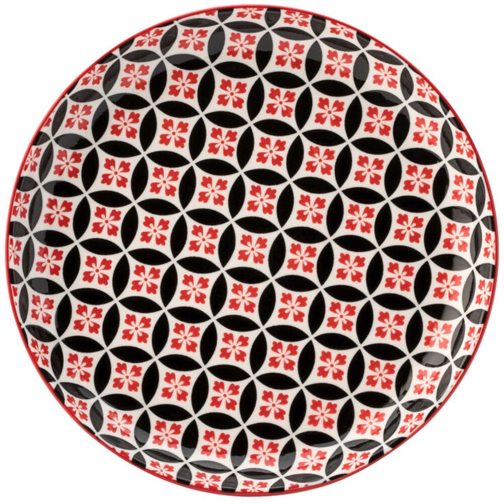 Picture of Cadiz Red & Black Plate 8" (20cm)