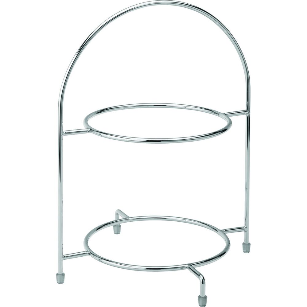 Picture of Chrome 2 Tier Cake Plate Stand 12.5" (32cm)