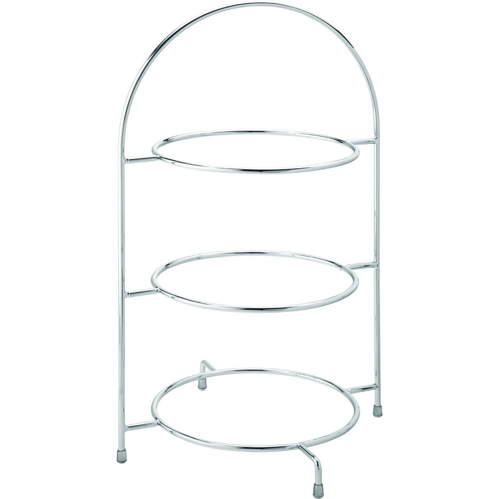 Picture of Chrome 3 Tier Plate Stand 17" (43cm)