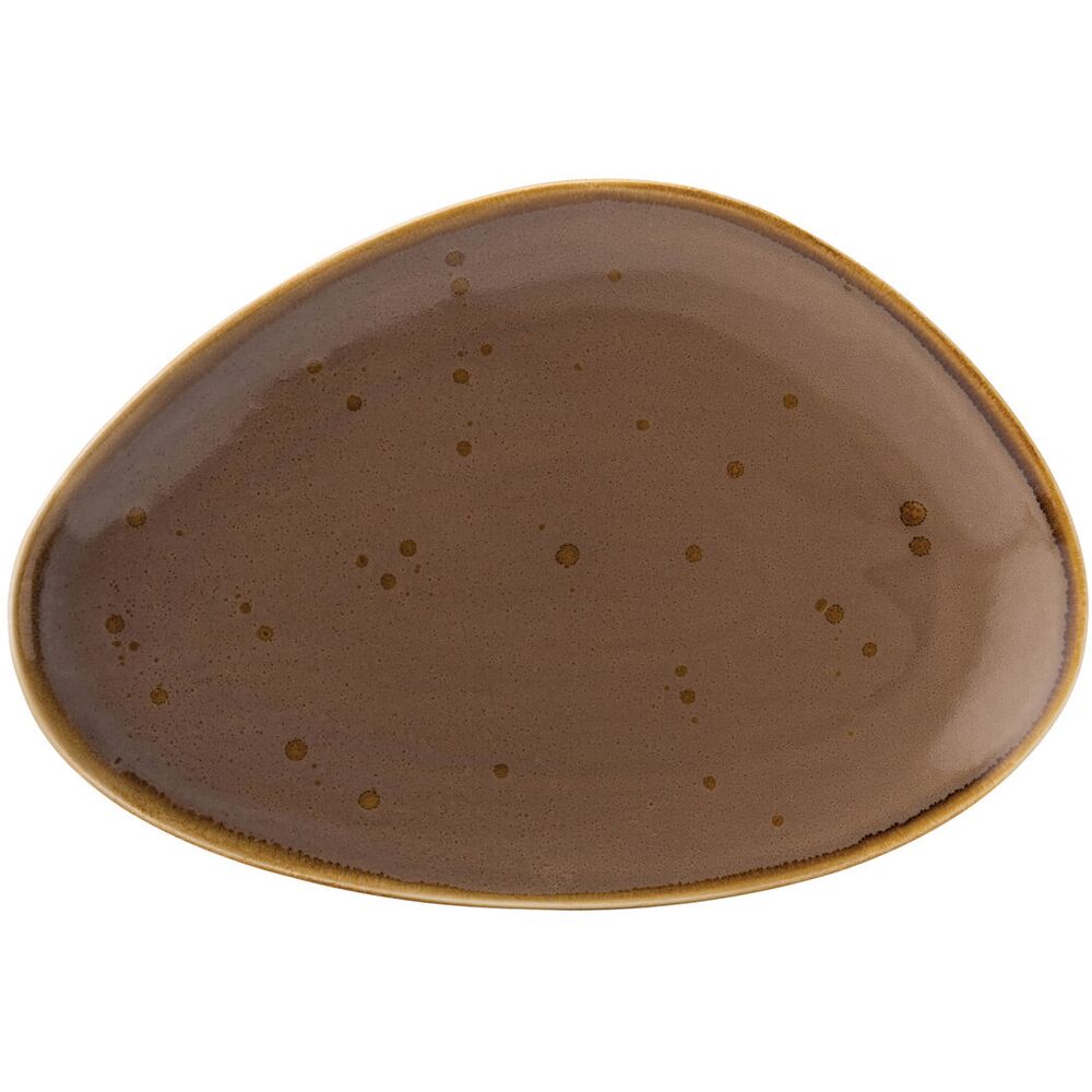 Picture of Earth Mocha Oblong Plate 14" (35.5cm)