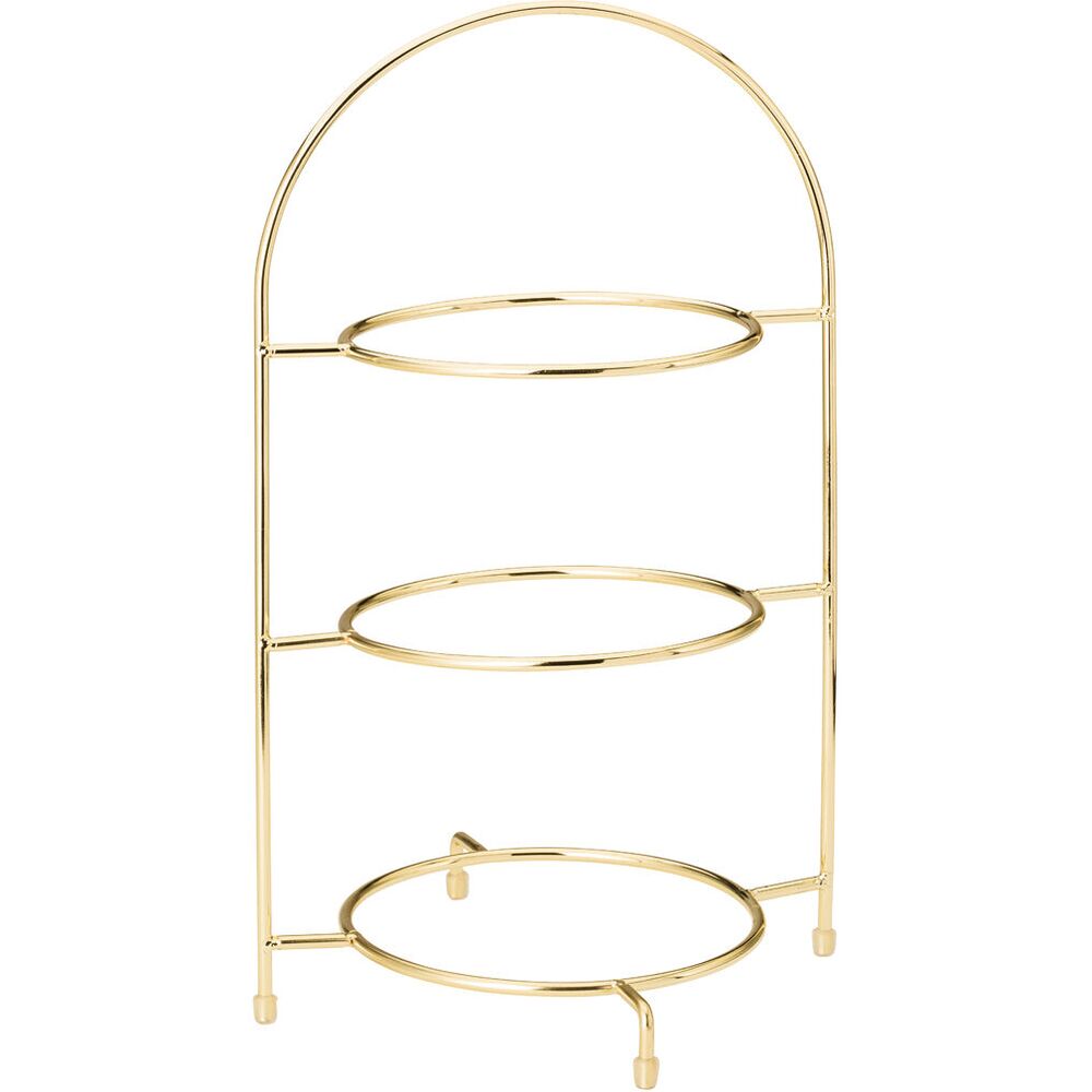 Picture of Gold 3 Tier Plate Stand 16.5" (42cm)