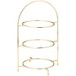 Picture of Gold 3 Tier Plate Stand 17" (43cm)