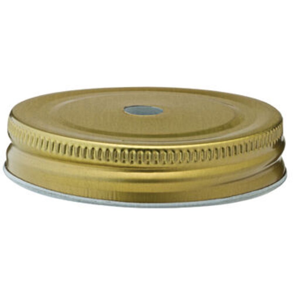 Picture of Gold Lid 2.75" (7cm) - with Straw Hole