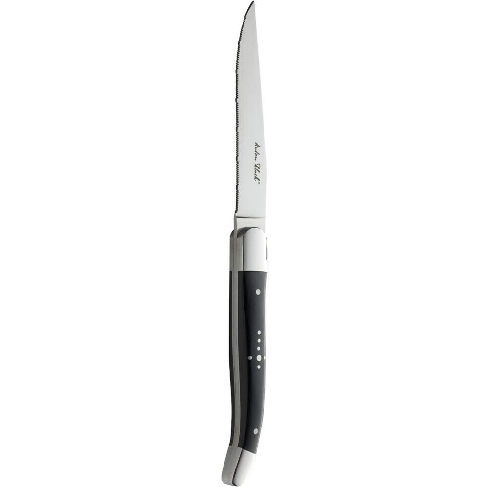 Picture of Laguiole Black Handled Steak Knife - Serrated Edge