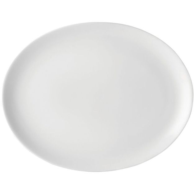 Picture of Pure White Oval Plate 12" (30cm)