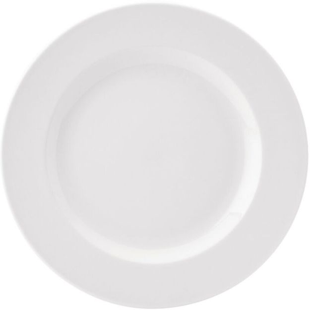 Picture of Pure White Wide Rim Plate 10" (25.5cm)
