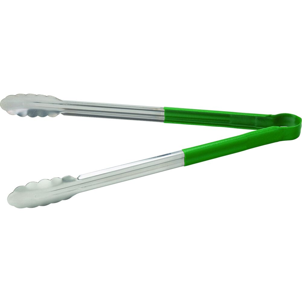 Picture of Stainless Steel Serving Tongs 16" (40cm) Green