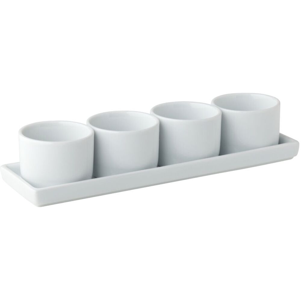 Picture of Titan Gourmet 4 Round Bowls & Tray 9 x 2.75"