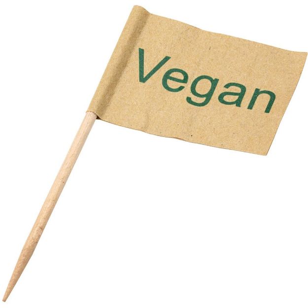 Picture of Vegan Flag Skewer 2.5" (6.5cm)