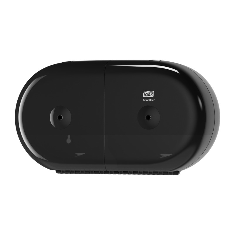 Picture of Tork SmartOne® Twin Mini Toilet Roll Dispenser Black