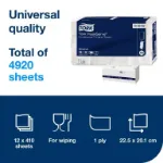 Picture of Tork PeakServe Continuous Paper Hand Towels White H5,Large pack of 4,920 sheets.