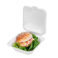 Picture of Leafware Sugarcane 6  Burger Box (HP6BBB)