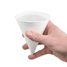 Picture of 4oz Paper Water Cone Compostable (25x200)