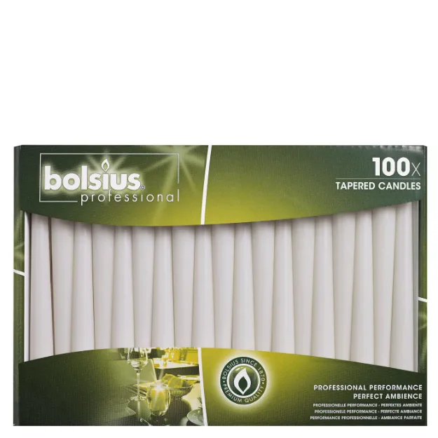 Picture of Tapered WHITE 10" Candles (Pack 100)