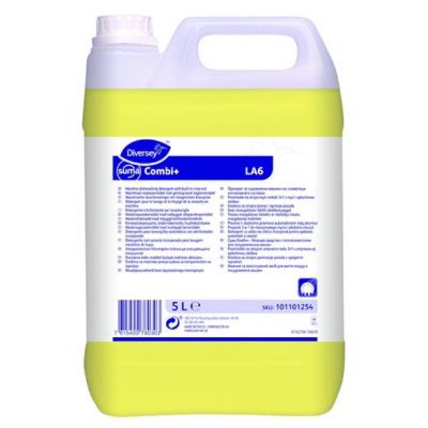 Picture of Suma Combi + LA6  5L - Liquid machine dishwash detergent with built-in rinse-aid