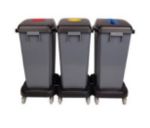 Picture of 60L Recycling Dolly Bin Kit   H:75xD:48xW:100cm (3 bins 1 set)