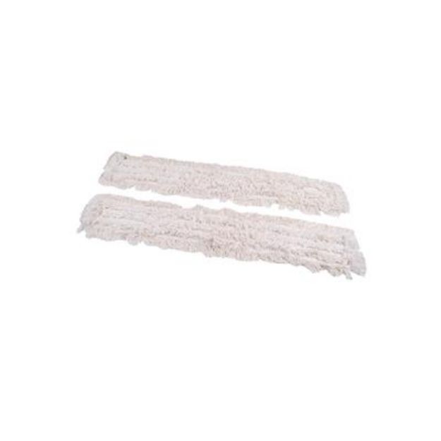 Picture of Cotton  V Sweeper Heads White 100cm 1 pair