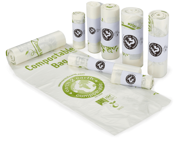 Picture of earth2earth Compostable bin liners/Medium Size for 45Litre bins 100pk.