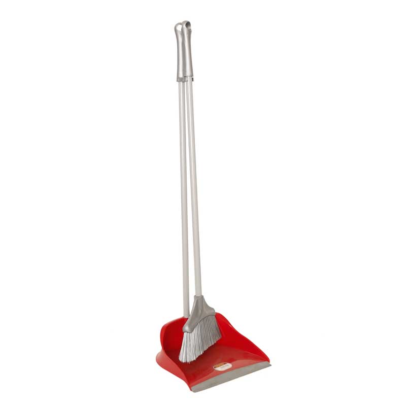 Picture of Red Long Handle Dustpan And Brush Set