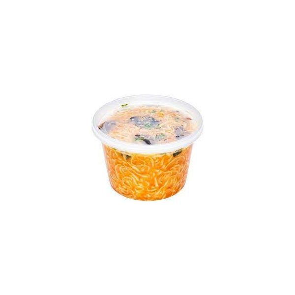 Picture of 16oz Clear Round Microwave Container, With Lid  - Discontinued model - please see new codes in descriptions