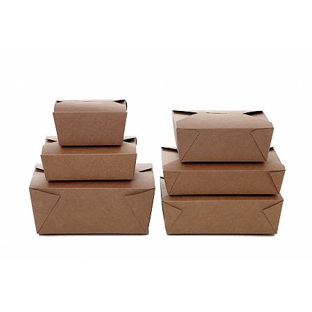 Picture of Biobox #3 Brown Kraft Meal Box 1800ml 180pk