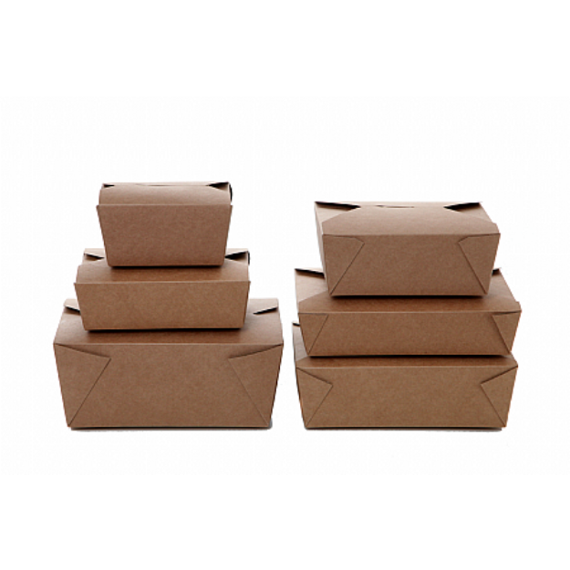 Picture of Biobox #3 Brown Kraft Meal Box 1800ml 180pk