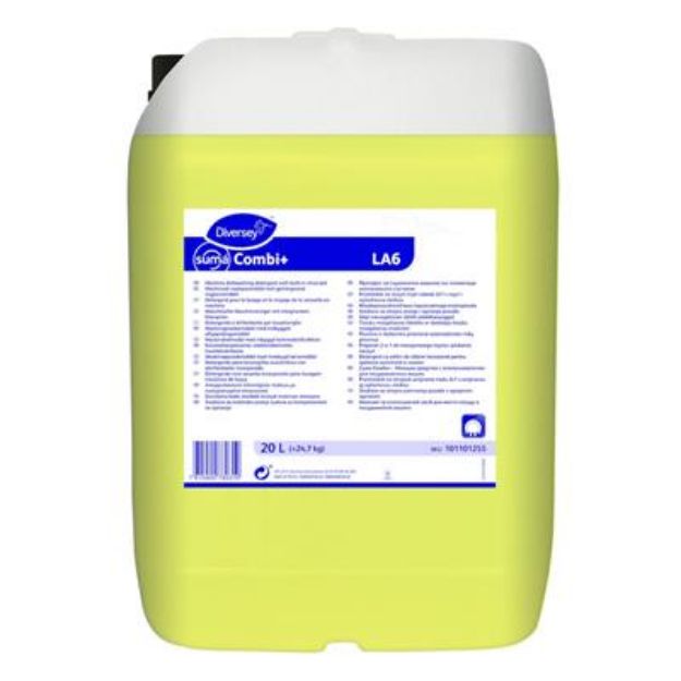 Picture of Suma Combi+ LA6 20L - Liquid machine dishwash detergent with built-in rinse-aid