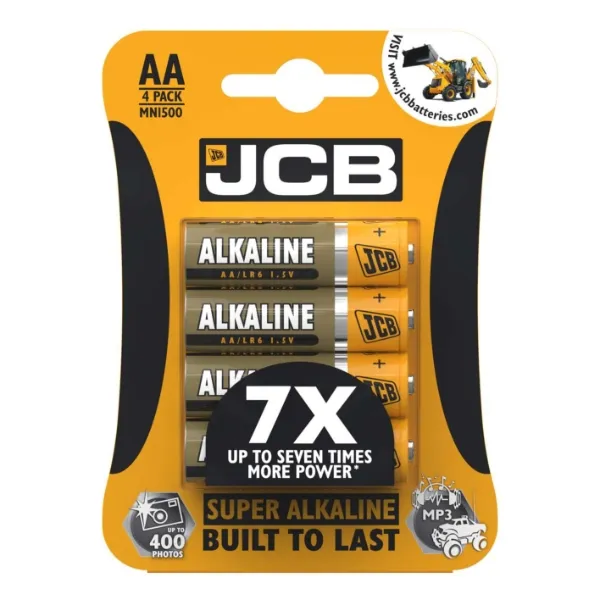 Picture of JCB AA Super Alkaline - Pack of 4 Batteries