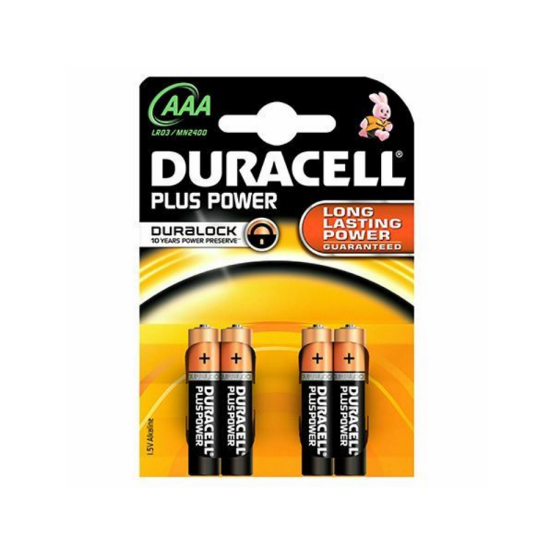 Picture of CD4 DURACELL PLUS AAA, MN2400 BATTERIES (4)
