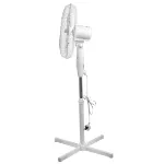 Picture of Jegs 16 Inch Floor Standing 45W Oscillating Pedestal Fan 3 Speed Air Cool White