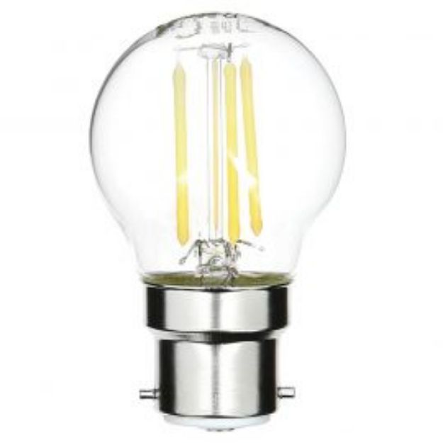 Picture of LYVECO 4W SES CLEAR LED FILAMENT ROUND WARM WHITE