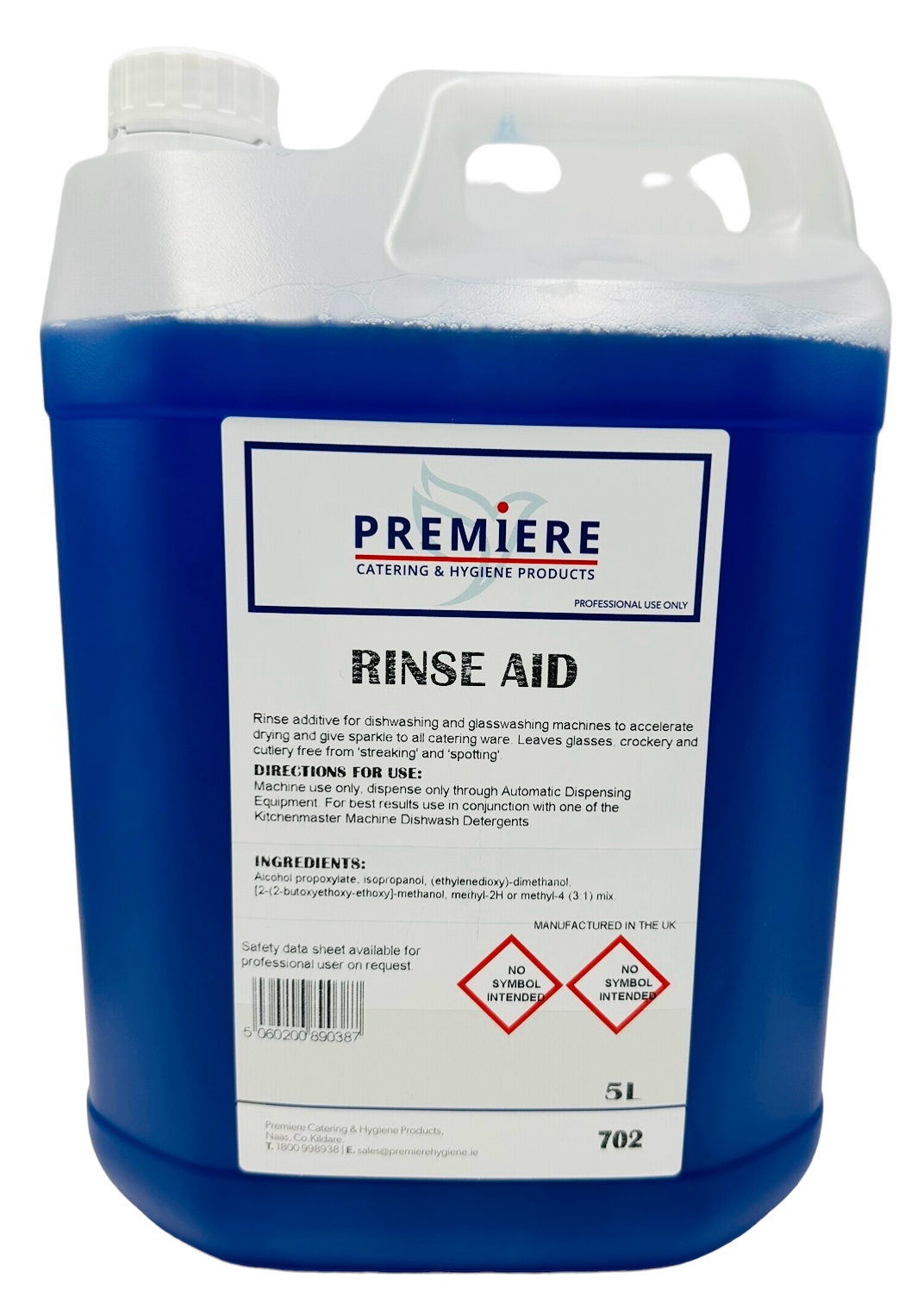 Picture of Premiere Products Rinse Aid 20L Large Drum (20 Litre)