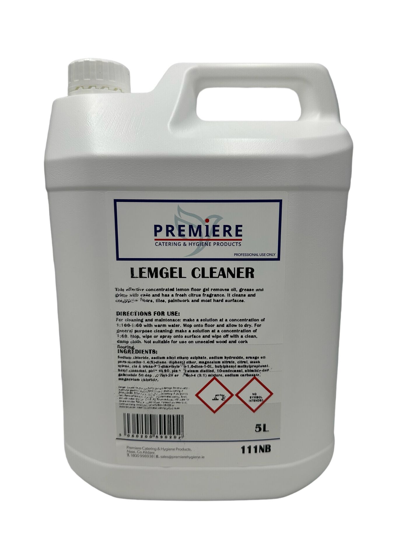 Picture of Premiere Hygiene Lemon Gel Floor Cleaner 5L