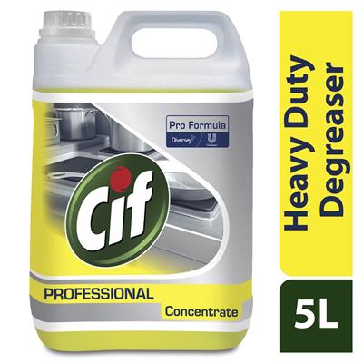 Picture of Cif Pro Formula Degreaser Concentrate 5L - Concentrated kitchen degreaser for large surfaces